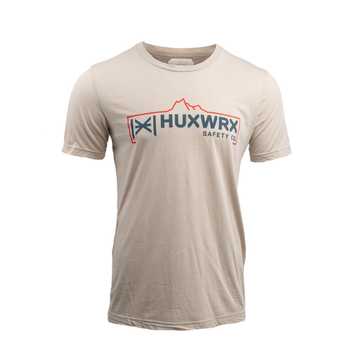 A traditional everyday t-shirt featuring our logo and the Wasatch Range.