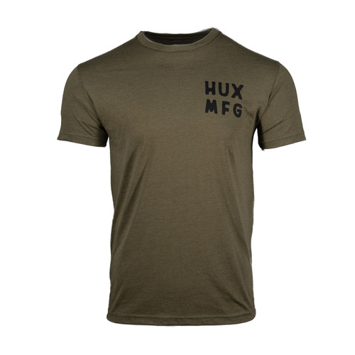 All silent on the western front. The Deer Logo Tee in Army Green is a mix of 60% combed ring-spun cotton and 40% polyester to provide a comfortable and durable shirt that you can wear no matter what you're doing.