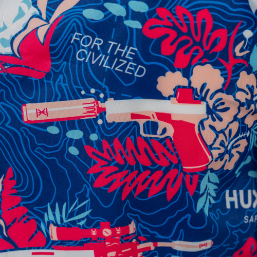 Embrace the island spirit with the latest addition to the HUXWRX Apparel line - the HUX-waiian Aloha shirt! Whether you're looking for the perfect addition to your range gear or a unique gift for someone special, this HUXWRX tee is here to impress and is the perfect blend of design, comfort, and quality. It's not just a shirt – it's a lifestyle. Embrace the island spirit with the latest addition to the HUXWRX Apparel line - the HUX-waiian Aloha shirt! Whether you're looking for the perfect addition to your range gear or a unique gift for someone special, this HUXWRX tee is here to impress and is the perfect blend of design, comfort, and quality. It's not just a shirt – it's a lifestyle.