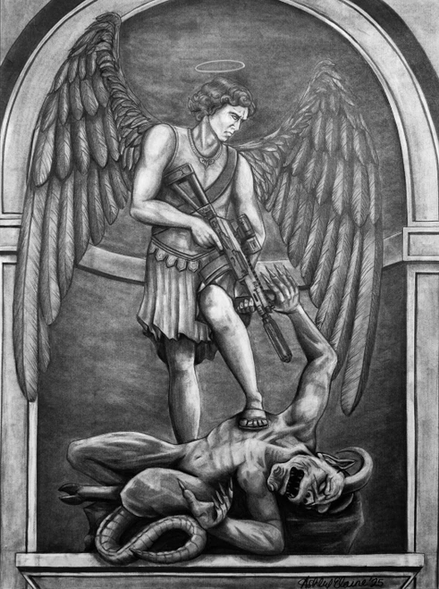 UNHOLY SUPPRESSION - St. Michael Art Print