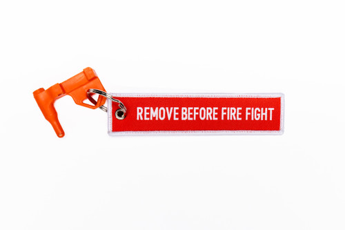 REMOVE BEFORE FIRE FIGHT Chamber Flag