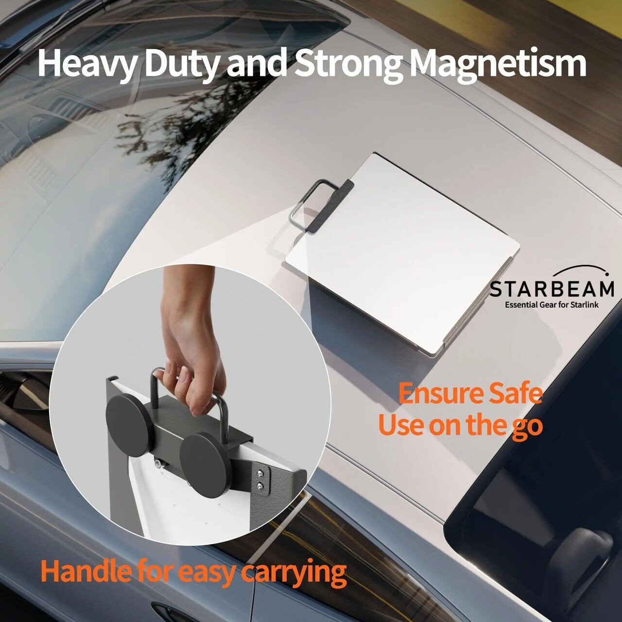 STARBEAM Starlink Mini Vehicle Roof Mount with Magnets 3