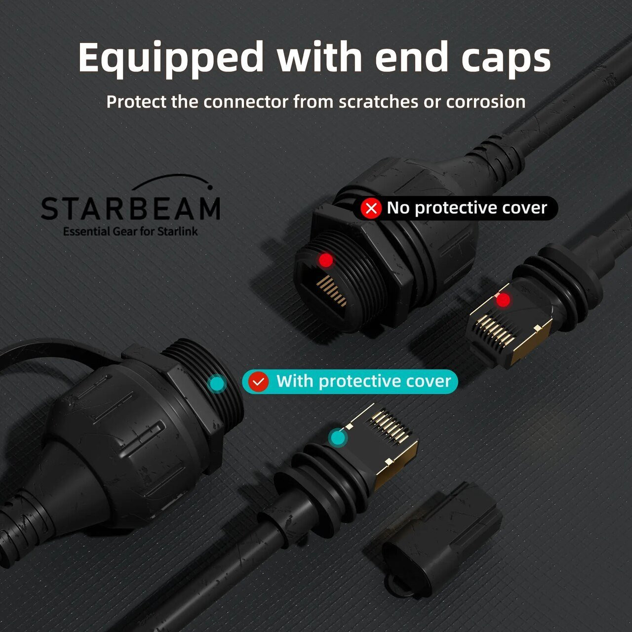 Starlink Gen 3 Standard Waterproof Ethernet Extension Cable b