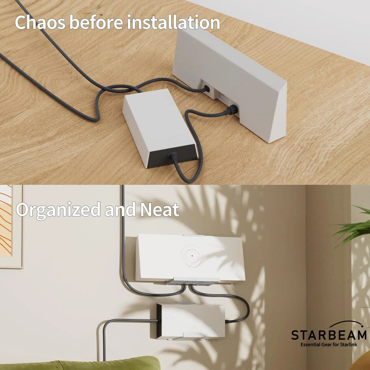 STARBEAM Starlink Gen 3 Router & Power Supply Wall Mount Kit c