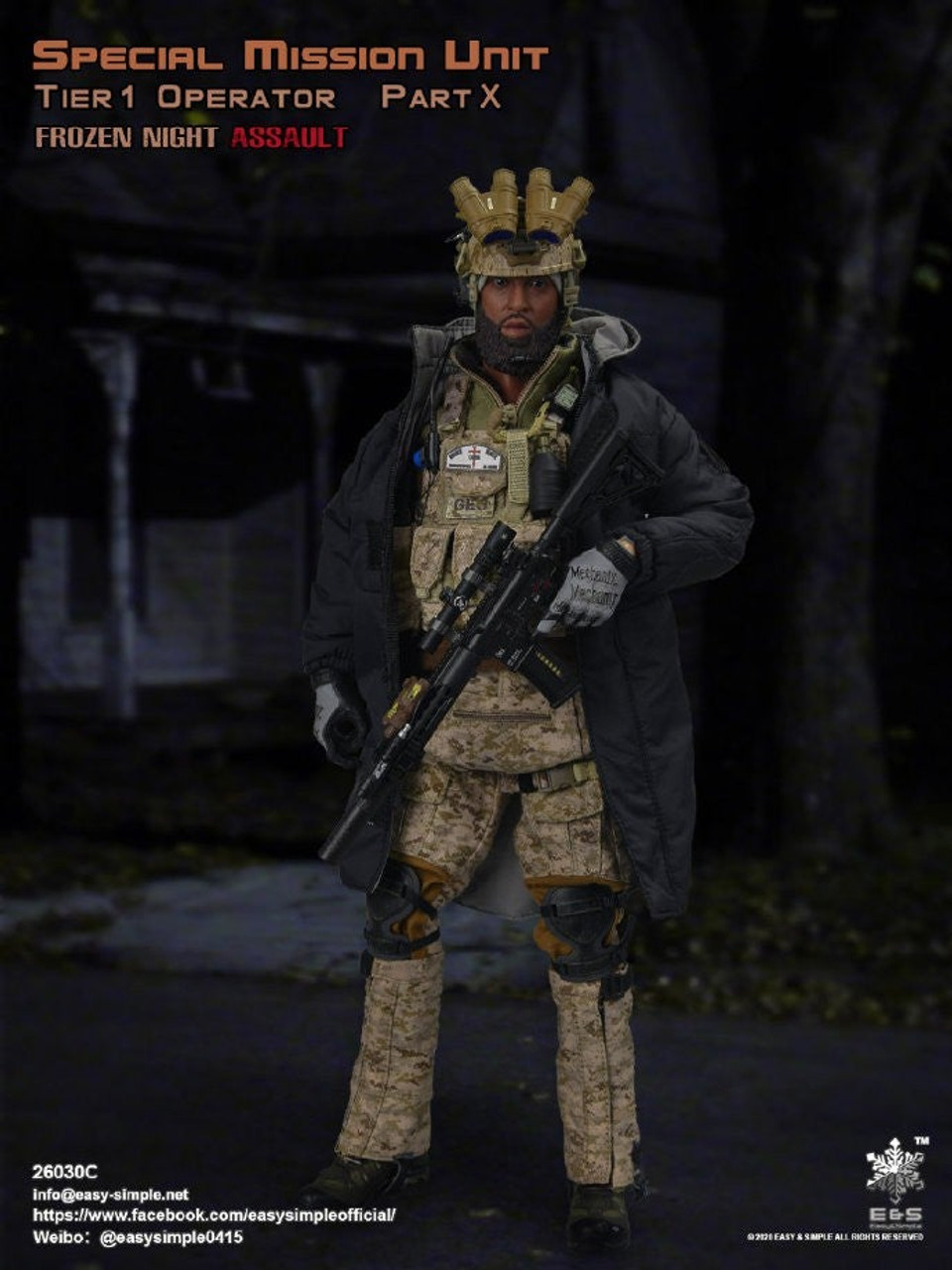 1/6 Scale Special Mission Unit Part X Frozen Night Assault - Tier 1  Operator Figure by Easy & Simple