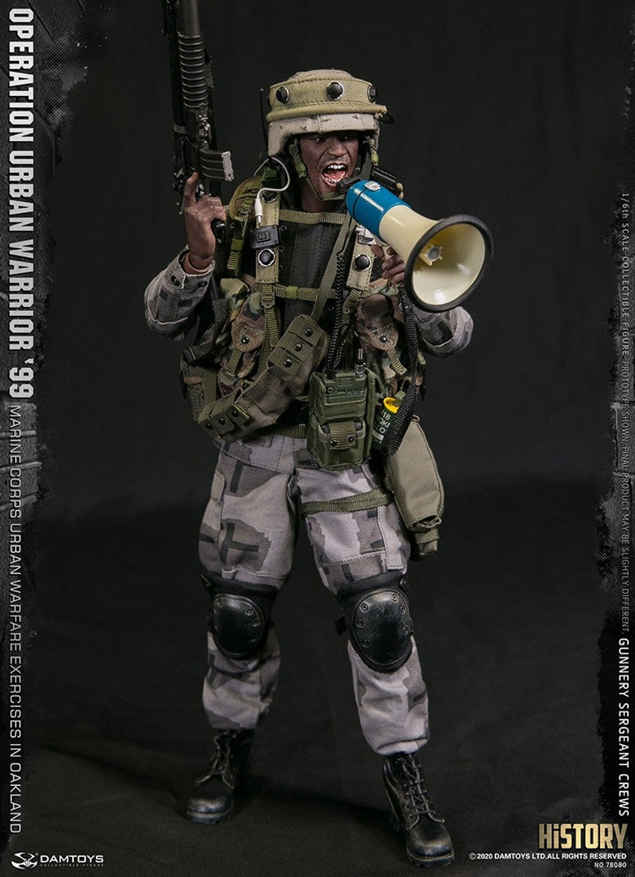 1/6 Scale Operation Urban Warrior 99 - Marine Corps Urban Warfare Exercises  in Oakland “Gunnery Sergeant Crews” Figure (78080) by DamToys