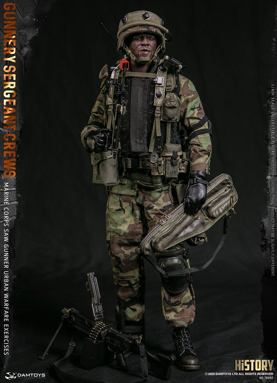 1/6 Scale Marine Corps SAW Gunner Urban Warfare Exercises - Gunnery  Sergeant Crews Figure (78082) by DamToys