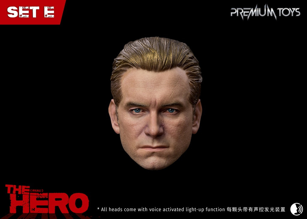 Premium Toys (PM9015) 1/6 Scale Real Hero Head Sculpt
