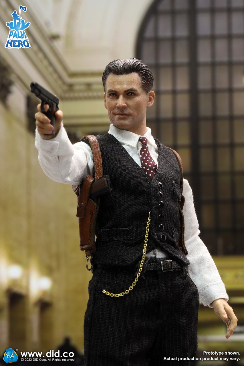 Figurine Articulée 1/6 Chicago Gangster John - Marque DID, Neuf, échelle 1:6