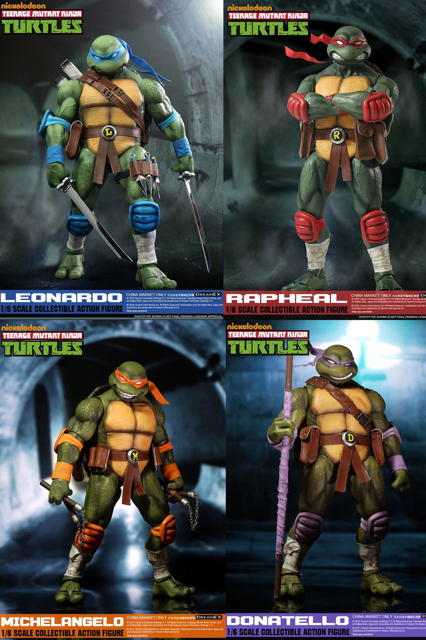 1/6 Scale Teenage Mutant Ninja Turtle Pack Figures by DreamEX