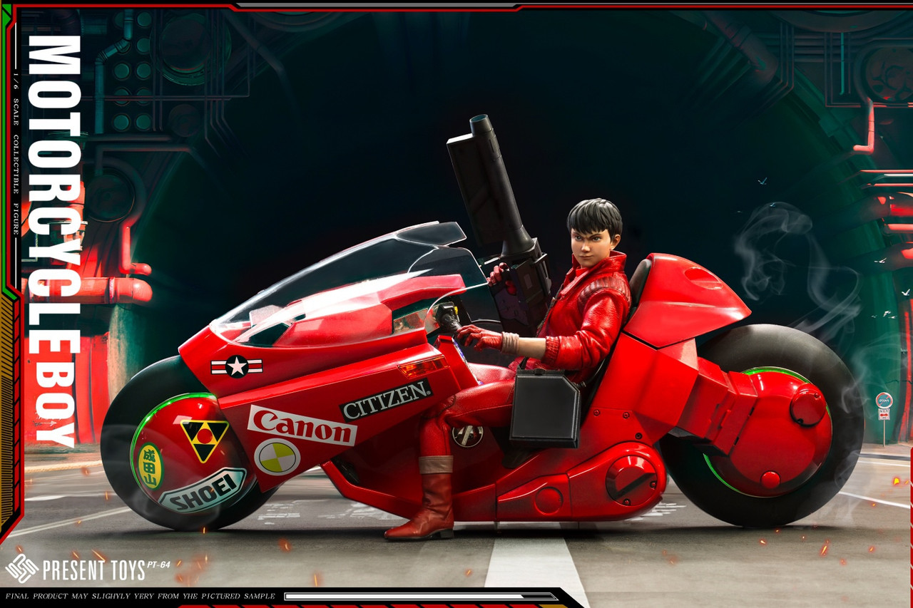 Figurine PRESENT TOYS PT-SP64 Motorcycle Boy - Akira (1/6, 30.5cm, Édition 2025)