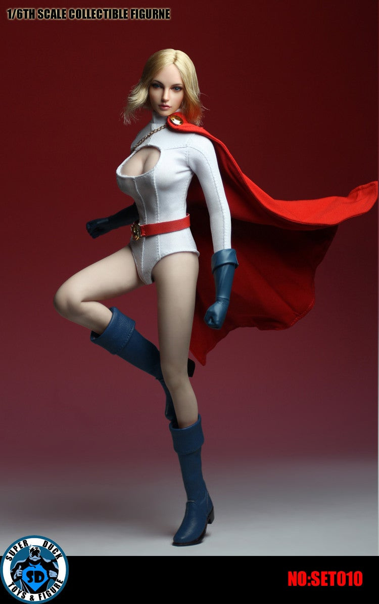1/6 SUPER DUCK SET010パワーガールtbleague Super Duck Toys (SET010) 1/6 Scale Powerful Female Head Sculpt