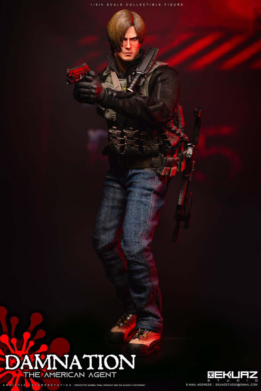 EKUAZ STUDIOダムネーション ザ・アメリカン・エージェント EKS09 EKUAZ STUDIO (EKS09) 1/6 Scale Damnation - The American Agent Figure