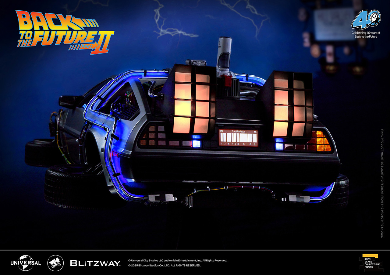Blitzway (UMS-12201) 1/6 Scale Back to the Future II - Time Machine Vehicle
