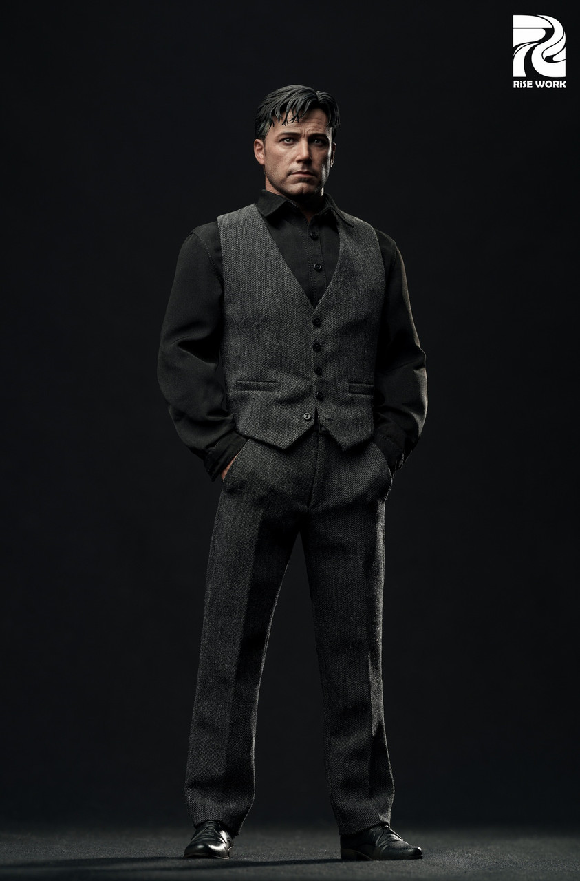 1/6 Rise Work RW05 ブルース ウェイン カスタム 衣装 セット Rise Work (RW05) 1/6 Scale BVS Wayne Gray Vest Outfit Set