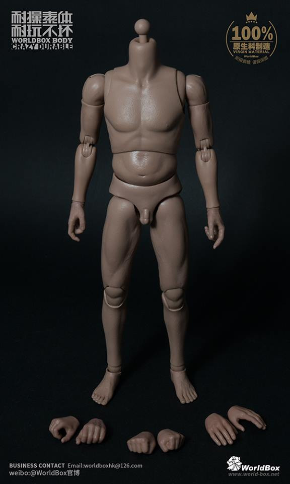 WorldBox GRIS BODY フィギュア 1/6ドール Worldbox (AT013) 1/6 Scale Dad Bod Body