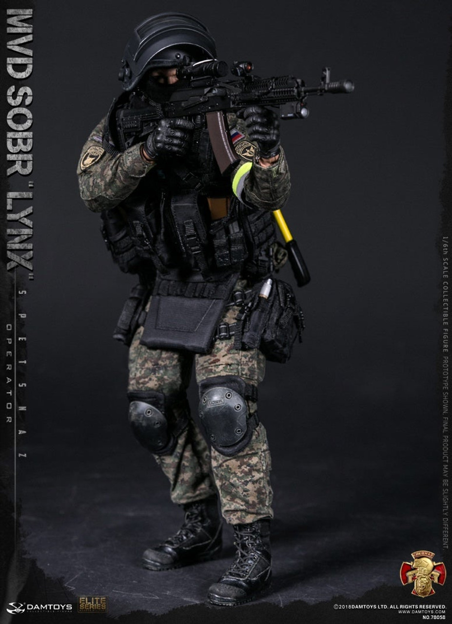 1/6 ロシア MVD SOBR SPETSNAZ THE GUNNER DAM Toys Russian Spetsnaz MVD SOBR PKM Gunner 1/6 Figure