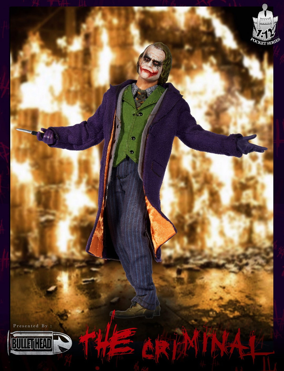 Bullet Head 1/12 サイズ ホアキンジョーカー BH008【新品】 Bullet Head BH008 The Mental Joker 1/12 ACTION FIGURE | eBay
