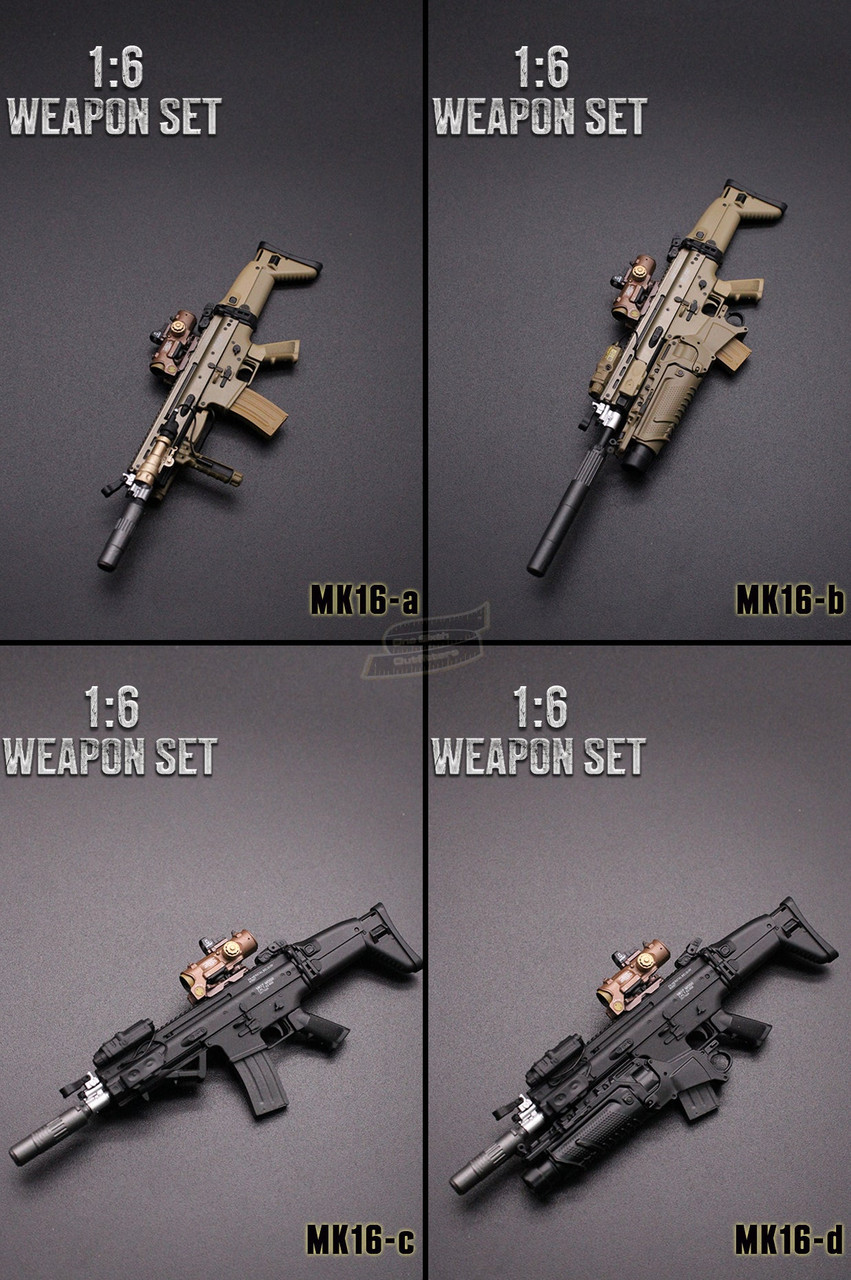 SCAR-L(スカーL ブラックモデル) 1/6 SCAR-L MK16 アサルトライフル