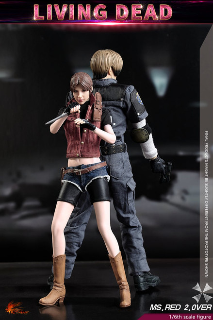 1/6 Scale Living Dead - Ms. Red 2.0 Figure by Hot Heart 1/6 Scale Living Dead - Ms. Red 2.0 Figure by Hot Heart