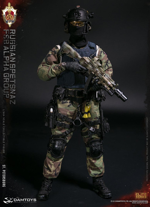 1/6 Scale Russian Spetsnaz FSB Alpha Group St. Petersburg Figure (Classic Version) by DamToys 1/6 Scale Russian Spetsnaz FSB Alpha Group St. Petersburg Figure (Classic Version) by DamToys