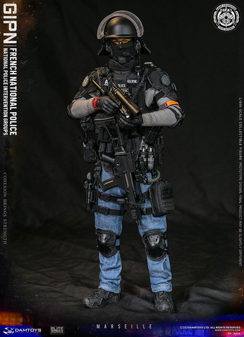 1/6 Scale French National Police Intervention Groups - GIPN in Marseille Figure by DamToys 1/6 Scale French National Police Intervention Groups - GIPN in Marseille Figure by DamToys