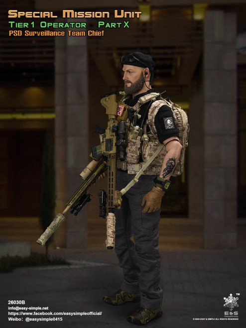 1/6 Scale Special Mission Unit Part X - PSD Surveillance Team Chief Figure by Easy&Simple
