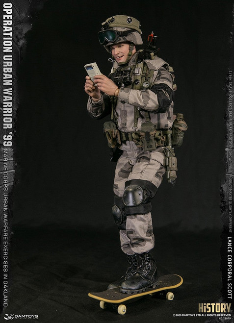 1/6 Scale Operation Urban Warrior ‘99 - Marine Corps Urban Warfare Exercises in Oakland “Lance Corporal Scott” Figure (78079) by DamToys