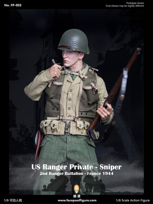1/6 Scale US Ranger Private Sniper Figure (Standard Edition) by FacePool 1/6 Scale US Ranger Private Sniper Figure (Standard Edition) by FacePool