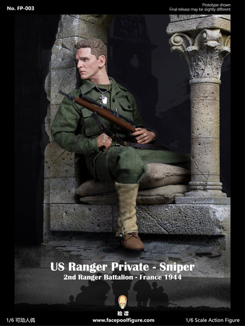 1/6 Scale US Ranger Private Sniper Figure (Special Edition) by FacePool 1/6 Scale US Ranger Private Sniper Figure (Special Edition) by FacePool