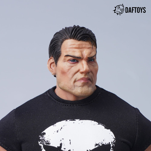 DAFTOYS 1/6 Scale Skull Head Sculpt & Shirt Set