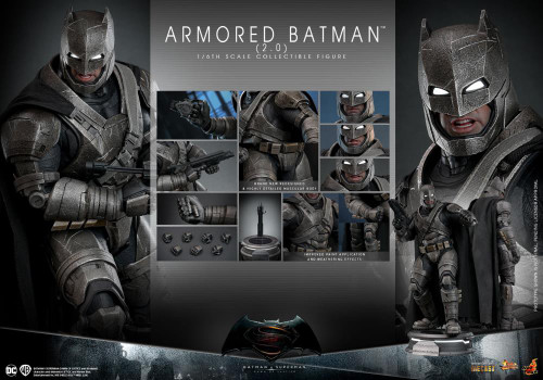 Hot Toys (MMS742D62) Batman v Superman: Dawn of Justice - Armored Batman (2.0) Figure (Standard Version)