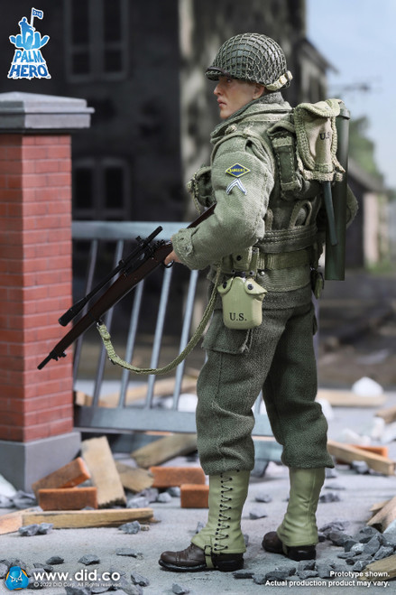1/12 Scale WWII US 2nd Ranger – Private Jackson Figure by DID 1/12 Scale WWII US 2nd Ranger – Private Jackson Figure by DID