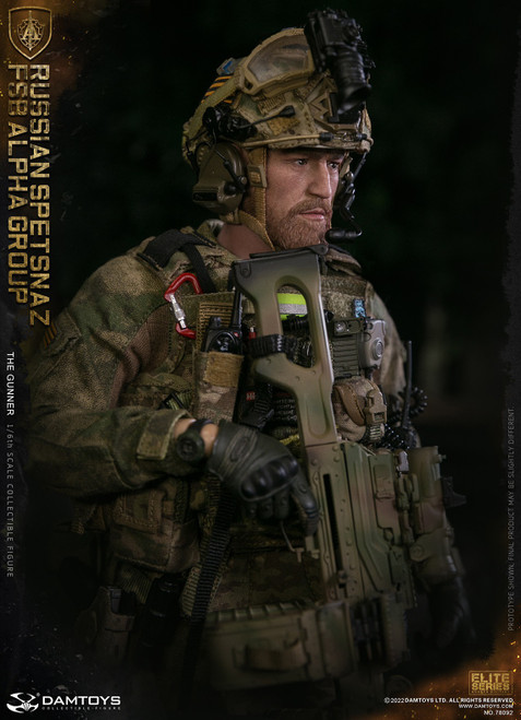 1/6 Scale Russian Spetsnaz FSB Alpha Group Gunner Figure (78092) by DamToys 1/6 Scale Russian Spetsnaz FSB Alpha Group Gunner Figure (78092) by DamToys