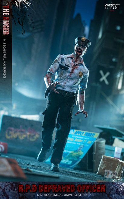 Patriot Studio (TPS-007A) 1/12 Scale R.P.D Officer Figure (Fallen