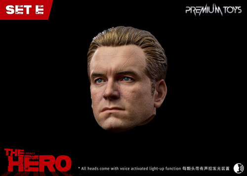 Premium Toys (PM9015E)  1/6 Scale Real Hero Head Sculpt