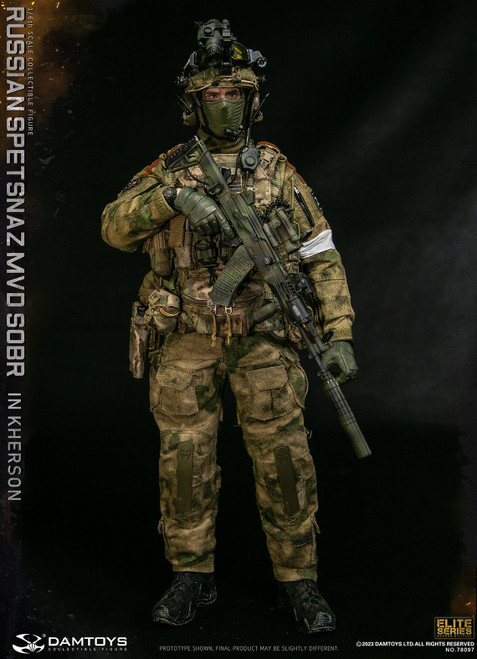 DAMTOYS (78097) 1/6 Scale Russian Spetsnaz MVD SOBR in Kherson Figure DAMTOYS (78097) 1/6 Scale Russian Spetsnaz MVD SOBR in Kherson Figure