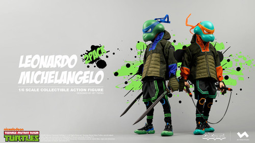 JTSTUDIO x BIGBOYSTOYS 1/6 Scale Teenage Mutant Ninja Turtles - Leonardo & Michelangelo Figure Set