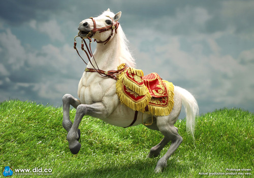 DID (E60078) 1/6 Scale Napoleon White War Horse (Prancing) DID (E60078) 1/6 Scale Napoleon White War Horse (Prancing)
