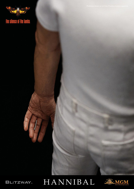 1/6 Scale The Silence of the Lambs Hannibal Lecter (White Prison Uniform) Figure by Blitzway 1/6 Scale The Silence of the Lambs Hannibal Lecter (White Prison Uniform) Figure by Blitzway