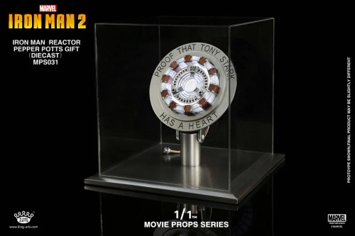 King Arts (MPS031) 1/1 Scale Iron Man 2 - Arc Reactor Pepper Potts Gift (Diecast)