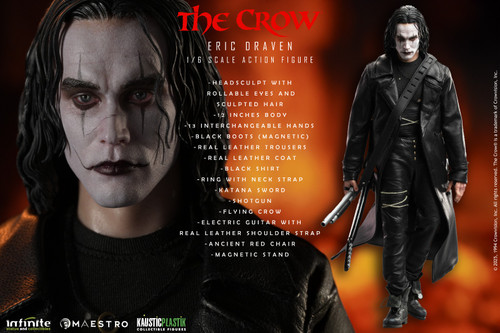 Kaustic Plastik × Infinite Statue (KP-43222) 1/6 Scale The Crow - Eric Draven Figure (Standard Version)