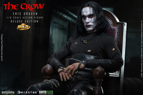 Kaustic Plastik × Infinite Statue (KP-43224) 1/6 Scale The Crow - Eric Draven Figure (Deluxe Gold Version)