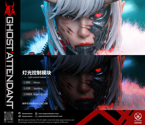 Pop Costume (GS-002) 1/6 Scale Ghost Attendant Red Remains Figure