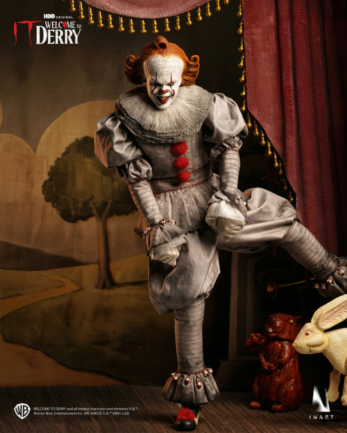 INART (AG-A039) 1/6 Scale Welcome to Derry Town Season 1 - Pennywise the Clown Figure | Standard Batch