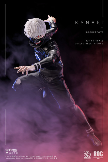 Rocket Toys (ROC-025) 1/6 Scale Tokyo Ghoul Ken Kaneki Figure (Battle Suit  Version)