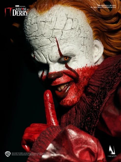 INART (AG-A045) 1/6 Scale IT: Welcome to Derry Season 1 - Pennywise Figure (Bloody Version) | Standard Batch