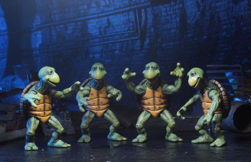 1/4 Scale Teenage Mutant Ninja Turtles (1990 Movie) Baby Turtles Figures Set by NECA