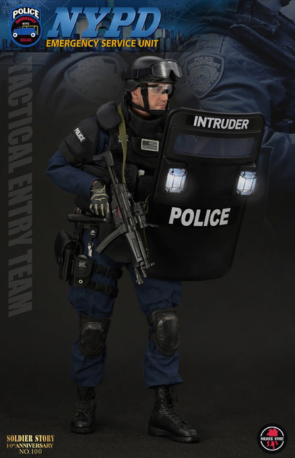 1/6 Scale NYPD ESU Tactical Entry Team Figure (SS100) by Soldier Story