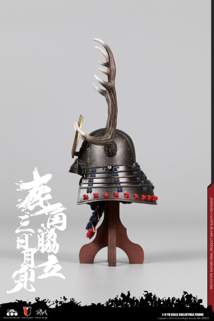 1/6 Scale Red Buckhorn Six-Coin Kabuto (Helmet Edition) by COO Model